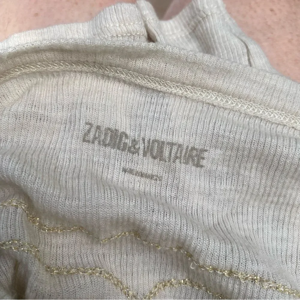 Zadig & Voltaire long sleeve top size small